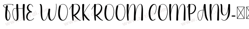 THE WORKROOM COMPANY字体转换